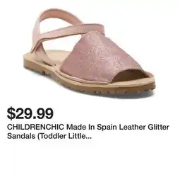 Marshalls CHILDRENCHIC Made In Spain Leather Glitter Sandals (Toddler Little Kid Big Kid) offer