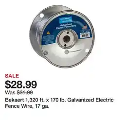 Tractor Supply Company Bekaert 1,320 ft. x 170 lb. Galvanized Electric Fence Wire, 17 ga offer