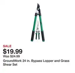 Tractor Supply Company GroundWork 24 in. Bypass Lopper and Grass Shear Set offer