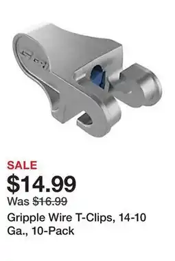 Tractor Supply Company Gripple Wire T-Clips, 14-10 Ga., 10-Pack offer
