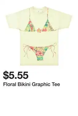 Five Below Floral Bikini Graphic Tee offer