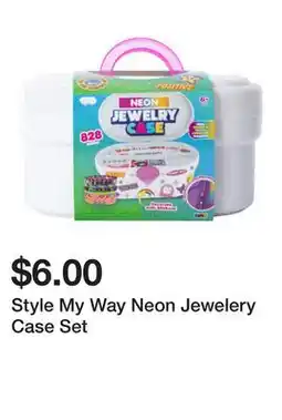 Five Below Style My Way Neon Jewelery Case Set offer