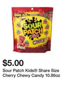 Five Below Sour Patch Kids Share Size Cherry Chewy Candy 10.86oz offer