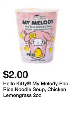 Five Below Hello Kitty My Melody Pho Rice Noodle Soup, Chicken Lemongrass 2oz offer