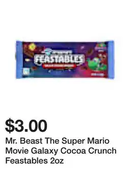 Five Below Mr. Beast The Super Mario Movie Galaxy Cocoa Crunch Feastables 2oz offer