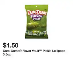 Five Below Dum-Dums Flavor Vault Pickle Lollipops 3.5oz offer