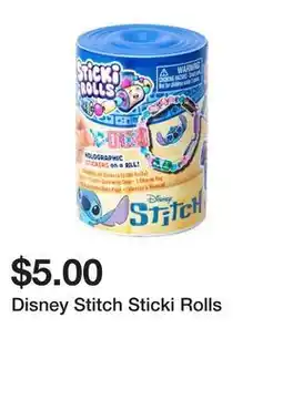 Five Below Disney Stitch Sticki Rolls offer
