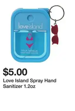 Five Below Love Island Spray Hand Sanitizer 1.2oz offer