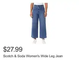 Costco Scotch & Soda Women's Wide Leg Jean offer