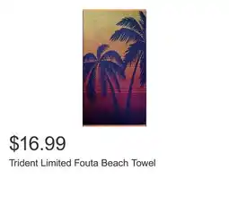 Costco Trident Limited Fouta Beach Towel offer