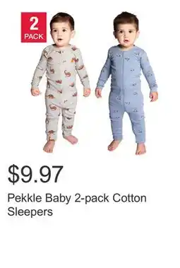 Costco Pekkle Baby 2-pack Cotton Sleepers offer