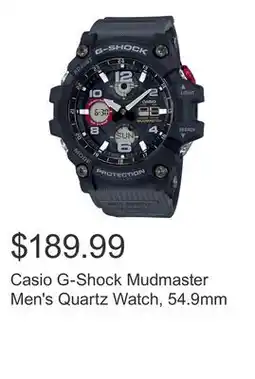 Costco Casio G-Shock Mudmaster Men's Quartz Watch, 54.9mm offer