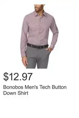 Costco Bonobos Men's Tech Button Down Shirt offer