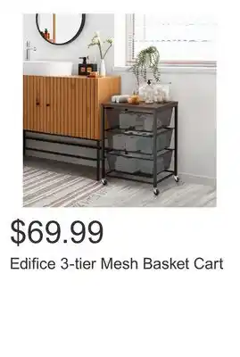 Costco Edifice 3-tier Mesh Basket Cart offer