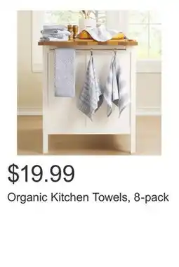 Costco Organic Kitchen Towels, 8-pack offer
