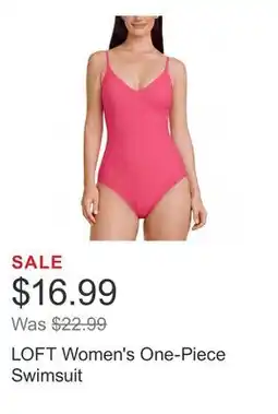 Costco LOFT Women's One-Piece Swimsuit offer