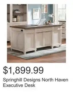 Costco Springhill Designs North Haven Executive Desk offer