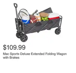 Costco Mac Sports Deluxe Extended Folding Wagon with Brakes offer