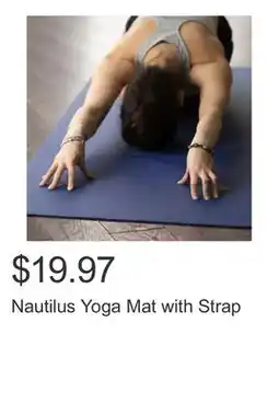 Costco Nautilus Yoga Mat with Strap offer