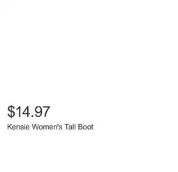 Costco Kensie Women's Tall Boot offer