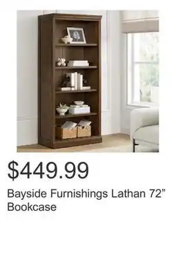 Costco Bayside Furnishings Lathan 72 Bookcase offer