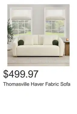 Costco Thomasville Haver Fabric Sofa offer
