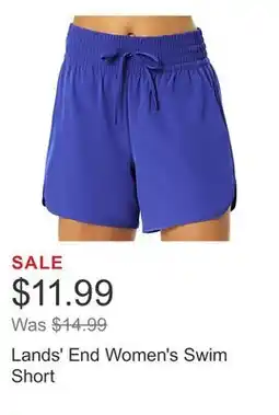 Costco Lands' End Women's Swim Short offer