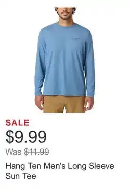 Costco Hang Ten Men's Long Sleeve Sun Tee offer