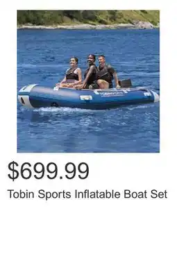 Costco Tobin Sports Inflatable Boat Set offer
