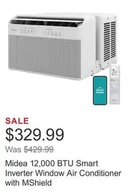 Costco Midea 12,000 BTU Smart Inverter Window Air Conditioner with MShield offer