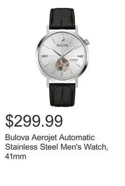Costco Bulova Aerojet Automatic Stainless Steel Men's Watch, 41mm offer