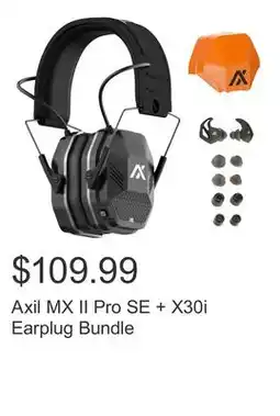 Costco Axil MX II Pro SE + X30i Earplug Bundle offer