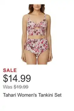 Costco Tahari Women's Tankini Set offer