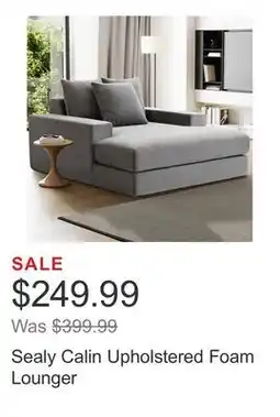 Costco Sealy Calin Upholstered Foam Lounger offer