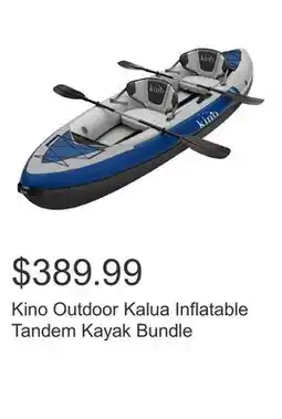 Costco Kino Outdoor Kalua Inflatable Tandem Kayak Bundle offer