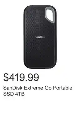 Costco SanDisk Extreme Go Portable SSD offer