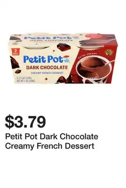 Wegmans Petit Pot Dark Chocolate Creamy French Dessert offer