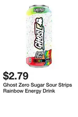 Wegmans Ghost Zero Sugar Sour Strips Rainbow Energy Drink offer