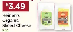 Heinen's Heinen's Organic Sliced Cheese offer