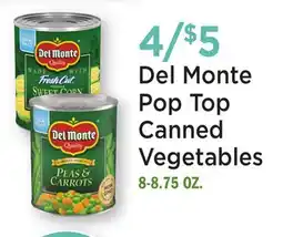 Heinen's Del Monte Pop Top Canned Vegetables offer