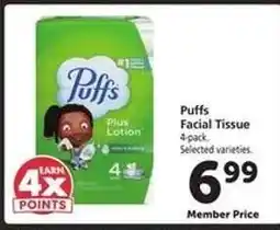 Safeway Puffs Facial Tissue offer