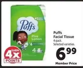 Safeway Puffs Facial Tissue offer