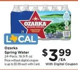 Kroger Ozarka Spring Water offer