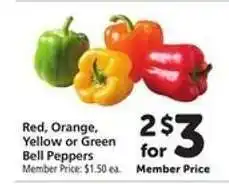 Safeway Bell Peppers offer