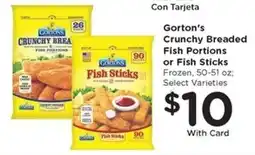 Kroger Gorton's Crunchy Breaded Fish Portions or Fish Sticks offer