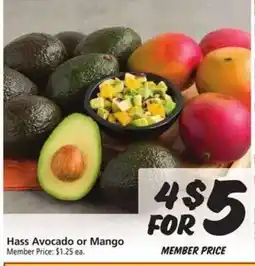 Safeway Hass Avocado or Mango offer
