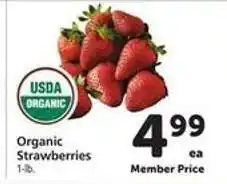 Safeway Organic Strawberries offer