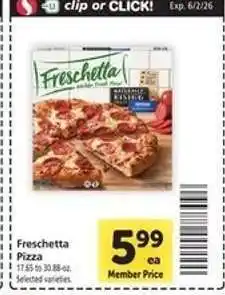 Safeway Freschetta Pizza offer