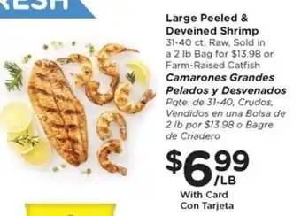 Kroger Large Peeled & Deveined Shrimp offer