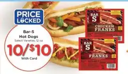 Kroger Bar-S Hot Dogs offer